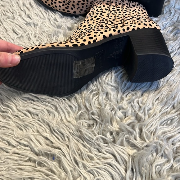 Qupid Tan Leopard Printed Booties - Picture 7 of 7